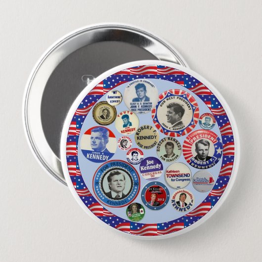 ケネディ家族の王朝 缶バッジ (正面&裏面)