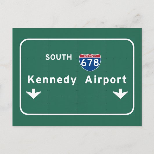 ケネディ空港JFK I-678 NYCニューヨーク市NY ポストカード (正面)