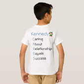ケネディ自閉症意識 Tシャツ (裏面フル)