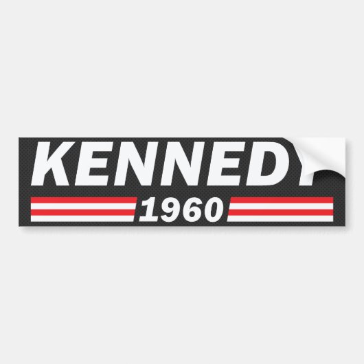 ケネディ1960年(John F Kennedy、JFK) バンパーステッカー (正面)