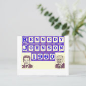 ケネディ – ジョンソン1960 ポストカード (スタンド正面)