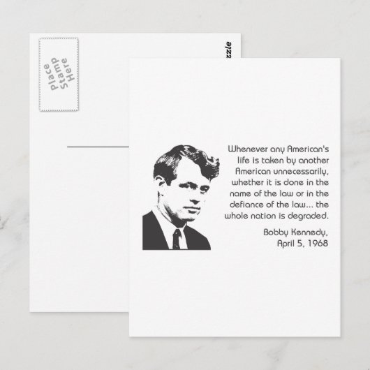 ケネディ ポストカード (正面/裏面)