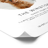 ケネディ ミニマリスト1枚写真ペット署名ドリンクポ ポスター (角)