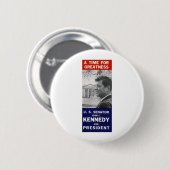 ケネディ-偉大さの時間 缶バッジ (正面&裏面)