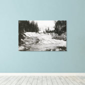 ケネバゴ滝 キャンバスプリント (インサイチュ (ウッドフロア))