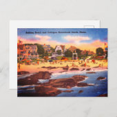 ケネバンクビーチ、メインヴィンテージコテージ写真 ポストカード (正面/裏面)