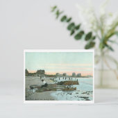 ケネバンクビーチ、メイン1915ヴィンテージ ポストカード (スタンド正面)