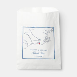 ケネバンクポートメーンマップエレガントウェディング フェイバーバッグ