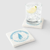 ケネバンクポート（帆船） ストーンコースター (横)