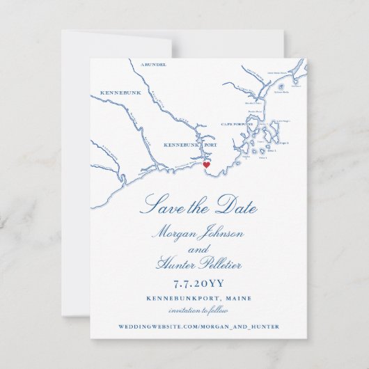 ケネブエレガントンクポートメイン結婚ズ セーブザデート (正面)