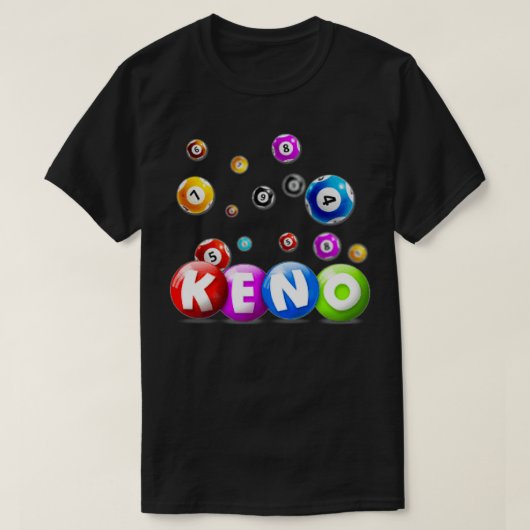 ケノカジノギャンブルゲーム Tシャツ (デザイン正面)