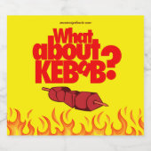 ケバブは?串に刺した肉 ビールラベル (シングルラベル)