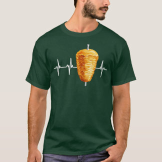 ケバブトルコ料理ハートビートパルス Tシャツ