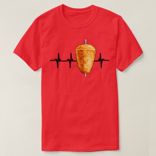ケバブハートビートパルストルコ料理 Tシャツ (デザイン正面)