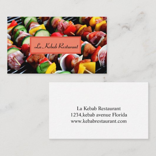 ケバブレストラモダンン 名刺 (正面/裏面)