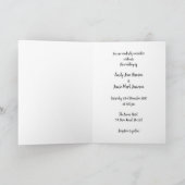 ケパーソナライズされたーキ結婚イラストレーション結婚ズ 招待状 (内部)