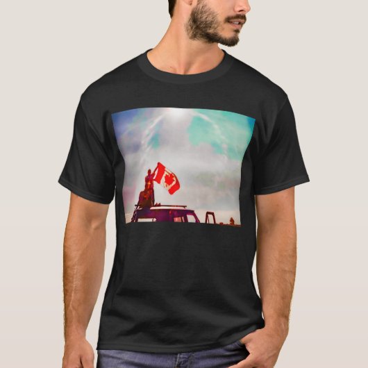 ケビンがデザインされたカナダ・デイTシャツ Tシャツ (正面)