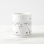 ケビンのペプチッド名前のマグ コーヒーマグカップ (中央)