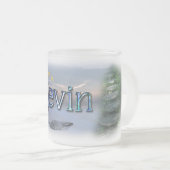 ケビンのマグ フロストグラスマグカップ (正面右)