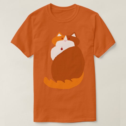 ケビンザジンジャーキャット抽象芸術スケッチ Tシャツ (デザイン正面)
