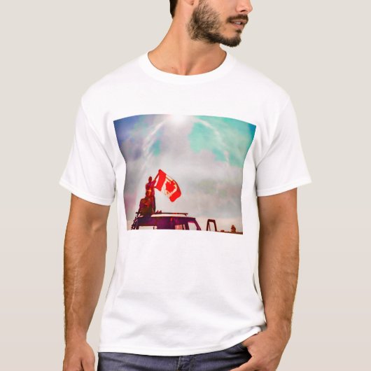 ケビン入りのカナダ・デーTシャツ Tシャツ (正面)