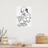 ケビン・マロン風刺画 ポスター (キッチン)