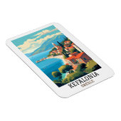 ケファロニアギリシャレトロヴィンテージトラベル マグネット (右側)