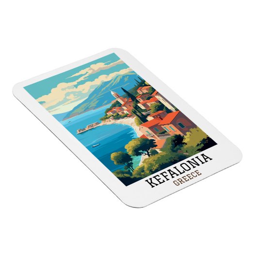 ケファロニアギリシャレトロヴィンテージトラベル マグネット (右側)