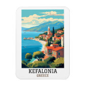 ケファロニアギリシャレトロヴィンテージトラベル マグネット (縦)