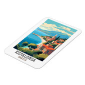 ケファロニアギリシャレトロヴィンテージトラベル マグネット (左側)