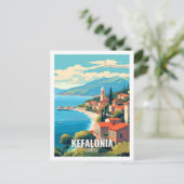 ケファロニアギリシャ名観光地 ポストカード (スタンド正面)