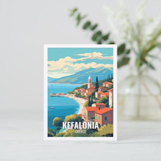 ケファロニアギリシャ名観光地 ポストカード (スタンド正面)