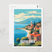 ケファロニアギリシャ名観光地 ポストカード (正面/裏面)