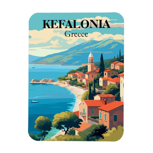 ケファロニアギリシャ旅行土産マグネット マグネット (縦)