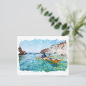 ケファロニアギリシャ沿岸表示 ポストカード (スタンド正面)