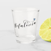 ケファロニアハート国旗、セファロニア、ギリシャ諸島 ショットグラス (正面)