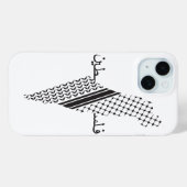 ケフィイェパレスティナのパターンマップ Case-Mate iPhoneケース (裏面 (横))