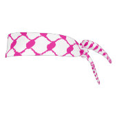 ケフィイェピンクパレスティナ模様 タイヘッドバンド (回転90)