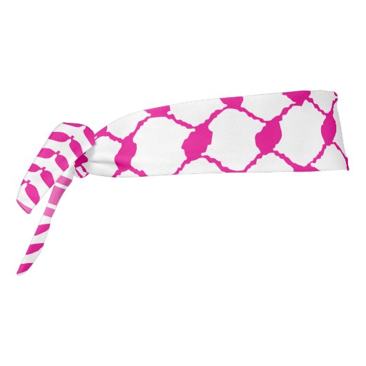 ケフィイェピンクパレスティナ模様 タイヘッドバンド (回転270)