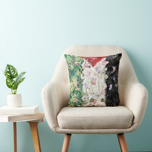 ケフィエのスカーフを付けた最も可愛いパレスチナの枕 クッション (椅子)