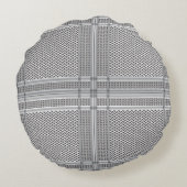 ケフィエのスカーフを付けた最も可愛いパレスチナの枕 ラウンドクッション (裏面)