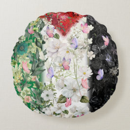 ケフィエのスカーフを付けた最も可愛いパレスチナの枕 ラウンドクッション