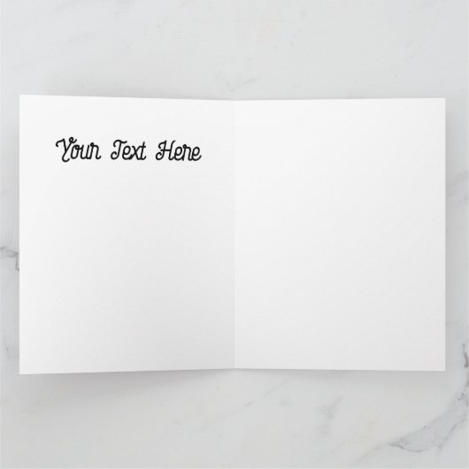 ケフィエ・パレスチナ国旗とオリーブの木を持つ子供 カード (内部)