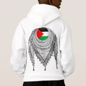 ケフィシーパレスチナのスカーフ伝統的ファブリック (裏面)