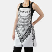 ケフィシーパレスチナのスカーフ伝統的ファブリック エプロン (インサイチュ)