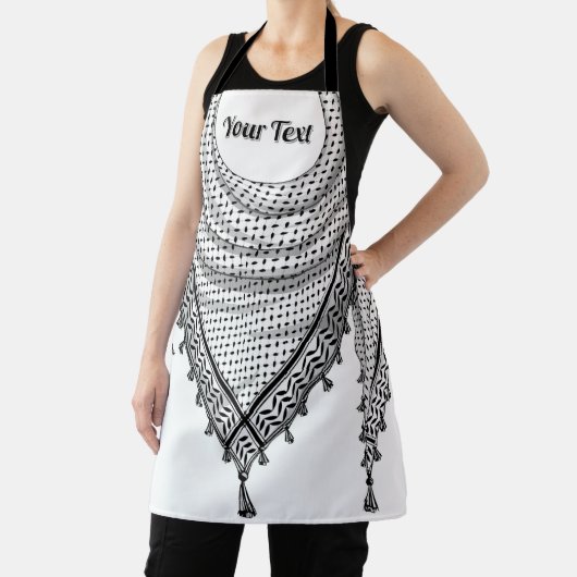 ケフィシーパレスチナのスカーフ伝統的ファブリック エプロン (インサイチュ)