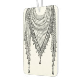 ケフィシーパレスチナのスカーフ伝統的ファブリック カーエアーフレッシュナー (左)