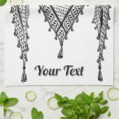 ケフィシーパレスチナのスカーフ伝統的ファブリック キッチンタオル (折り畳み)