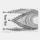 ケフィシーパレスチナのスカーフ伝統的ファブリック キッチンタオル (横)