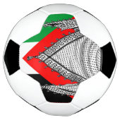 ケフィシーパレスチナのスカーフ伝統的ファブリック サッカーボール (回転)